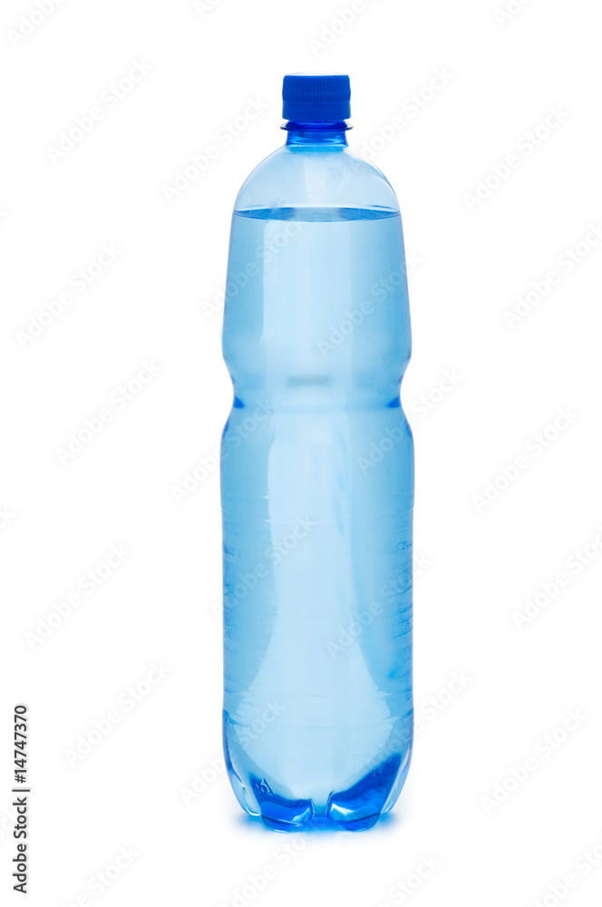 Bottles of water isolated on the white Bottles of water isolated on the white