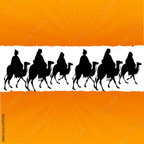camel in desert illustration