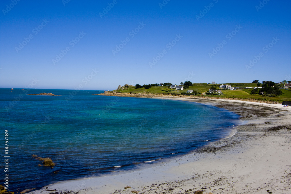 part of the coastline of brittany