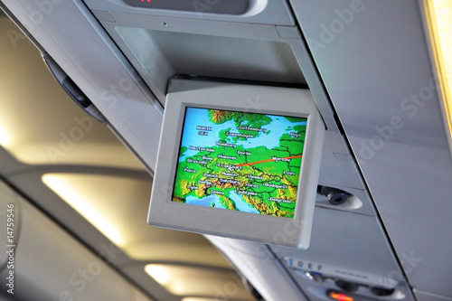 Interior of airplane