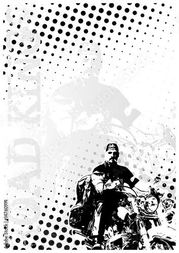 motocycle dots poster background