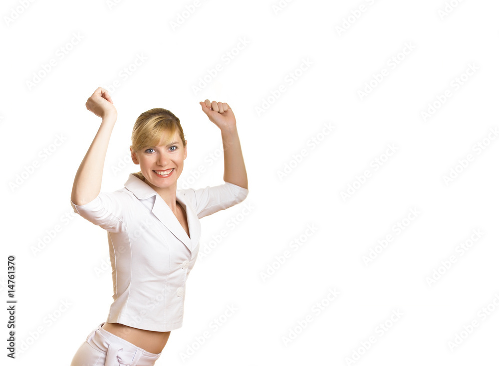 Beautiful girl in white Beautiful girl in white