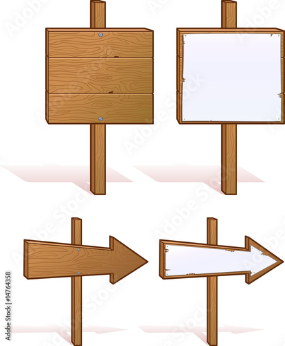 wood signs with copy space