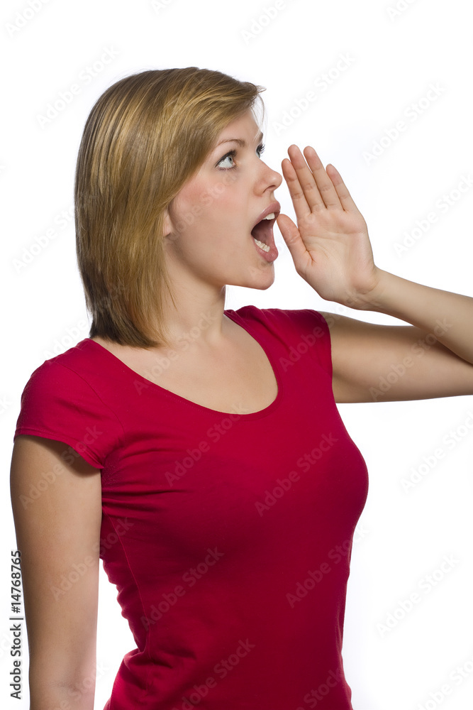 beautiful young shouting woman beautiful young shouting woman