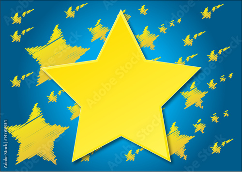 stelle dorate su sfondo blu