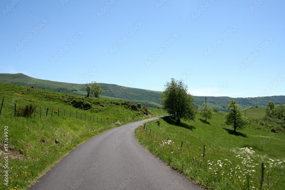 Route en Auvergne