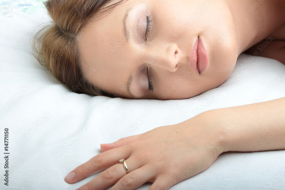 Portrait of the beautiful young woman sleeping Portrait of the beautiful young woman sleeping