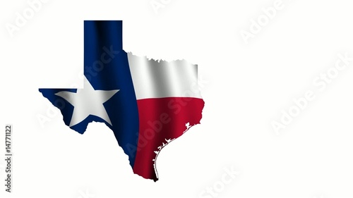 Texas Flag as the territory Map photo