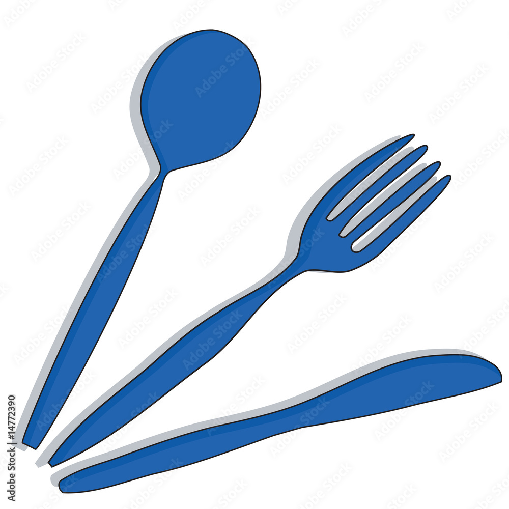 Fototapeta premium knife, fork and spoon