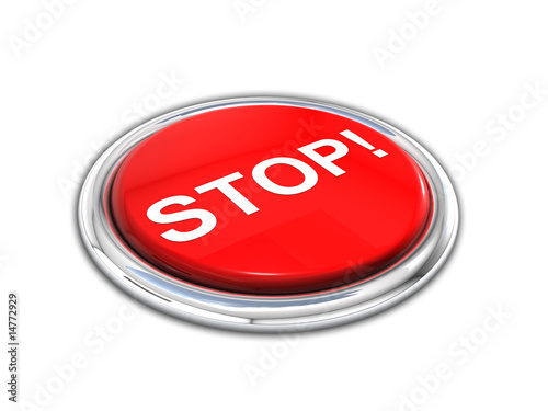 red shiny stop button