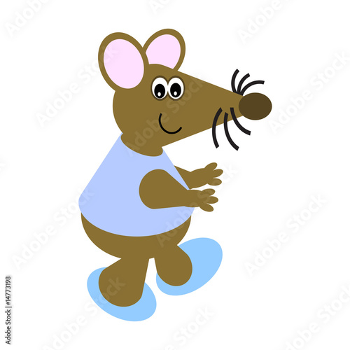 Cartoon of a Dancing Mouse