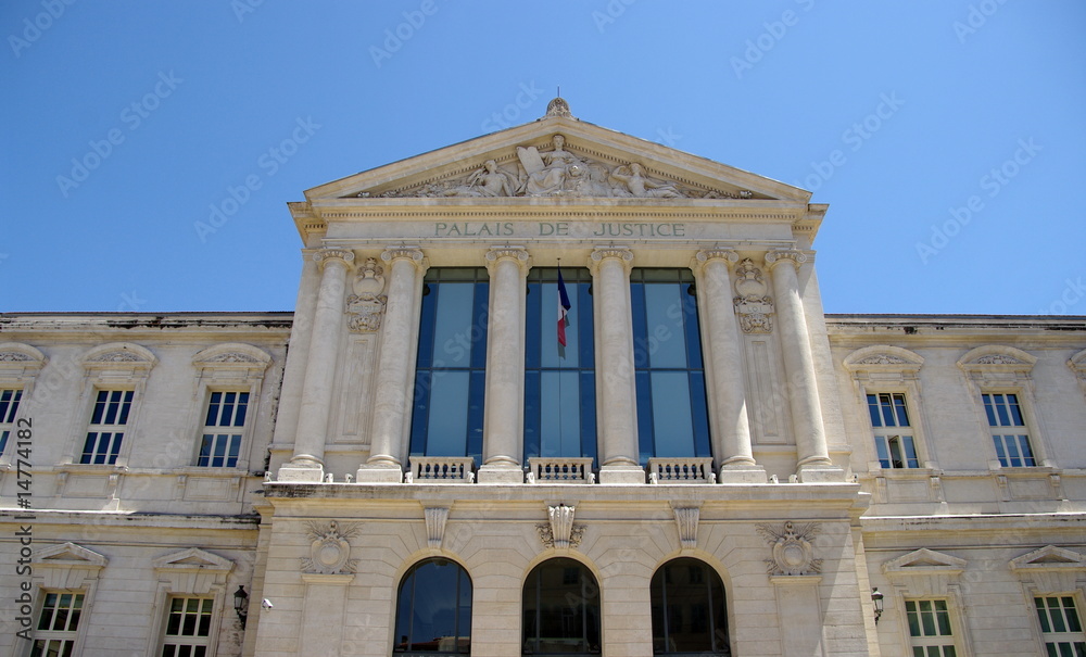 Palais de Justice. Ville de Nice. France.
