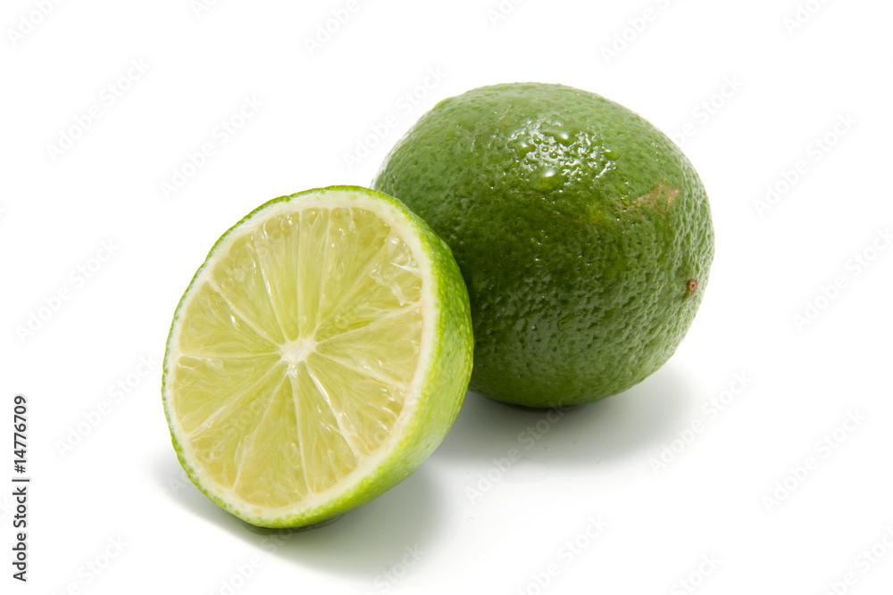 fresh lime isolated on white background fresh lime isolated on white background