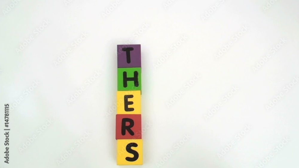 Alphabet blocks spell out FATHER'S DAY - HD Alphabet blocks spell out FATHER'S DAY - HD