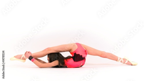 Young girl dancing modern ballet dance