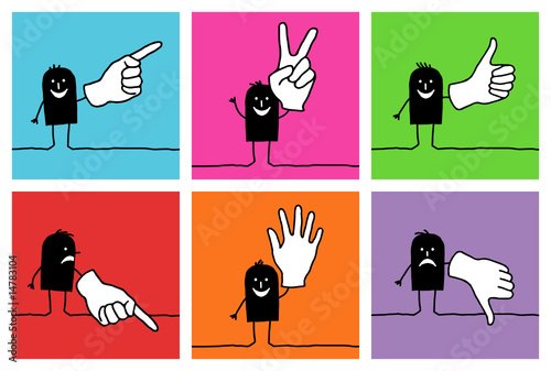 6 characters - hand signs photo