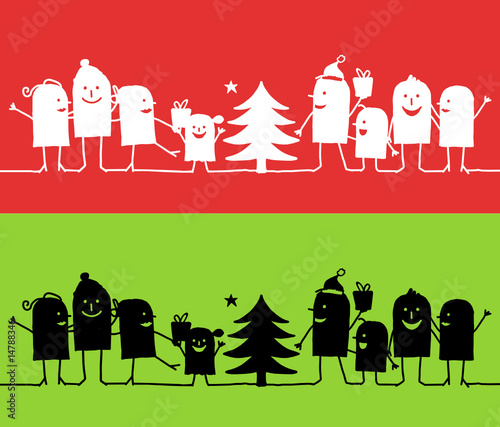 silhouette cartoons - Christmas