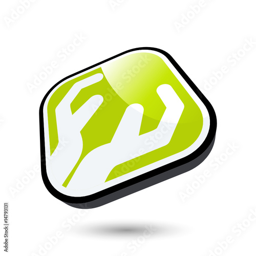 hand business logo modern