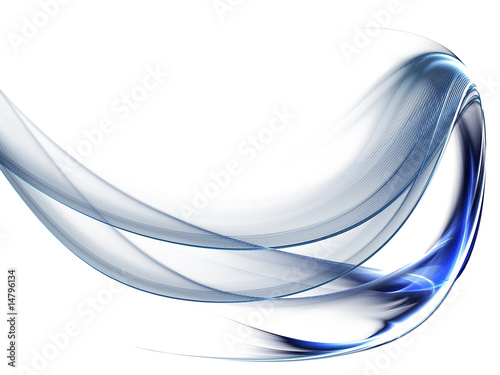 Dynamic blue wavy motion