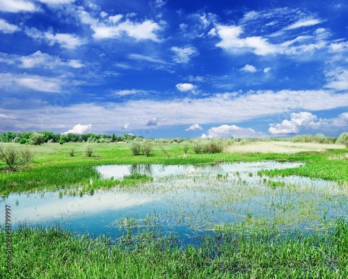 lake in a steppe