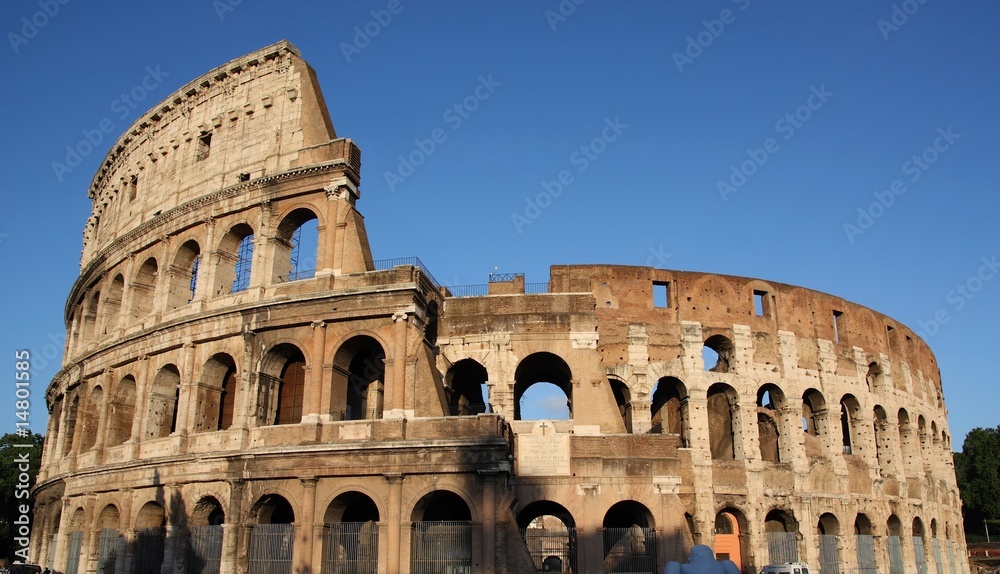 Famous Colosseum in Rome (Flavian Amphitheatre), Italy.