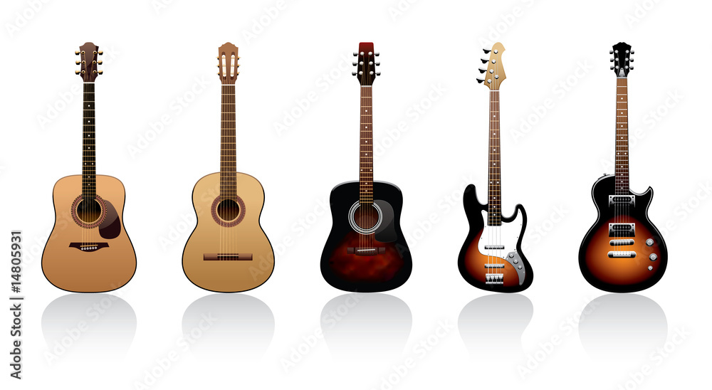 Naklejka premium guitars