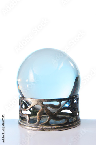 Crystal ball in stand