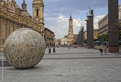 Картината върху платно Basílica del Pilar Zaragoza