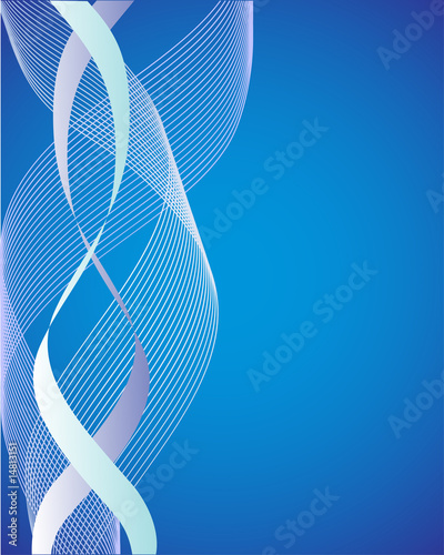 abstrakte blaue bänder