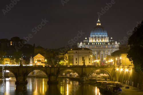 Saint Peter's Cathedral by night, Rome