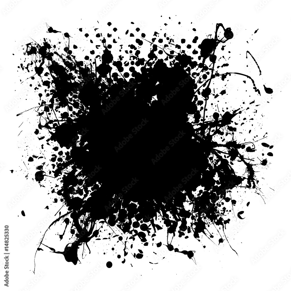 Obraz premium gothic grunge ink splat halftone