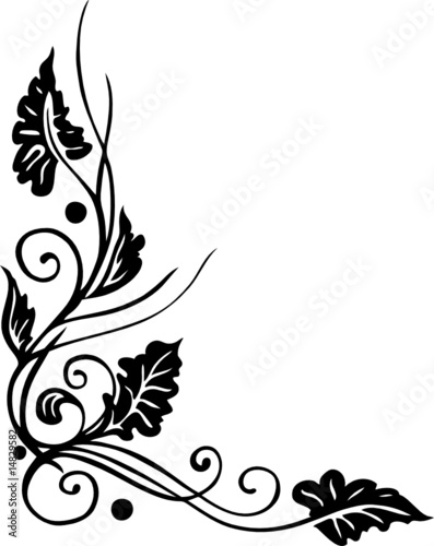 Laub, Blätter, Herbst, Ranke (border)