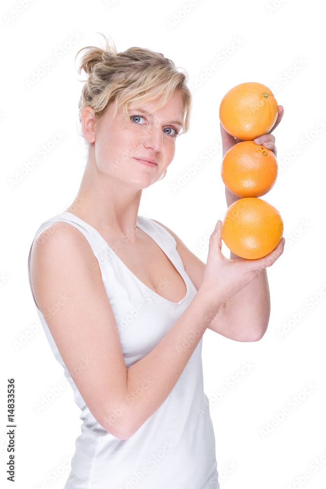 Woman with orange Woman with orange