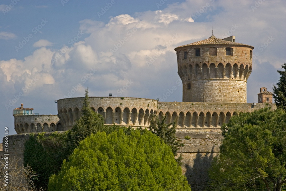 Fototapeta premium Fortezza medicea in Volterra