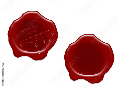 Fotografia Lacre de cera roja