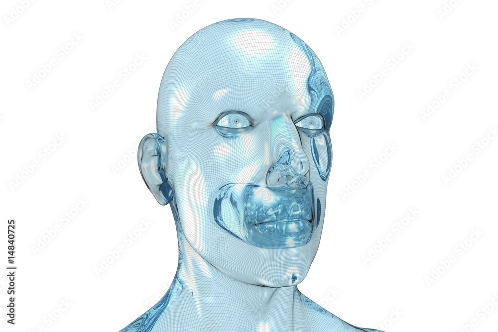 3D redering of a face of a men 3D redering of a face of a men
