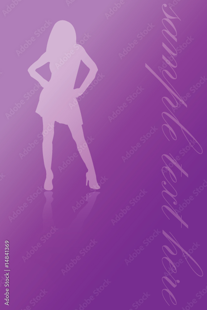 girl fashion with background - vector girl fashion with background - vector