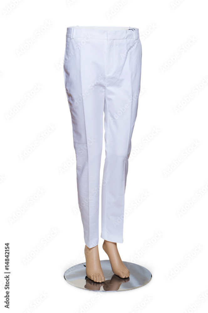 Woman trousers isolated on the white Woman trousers isolated on the white