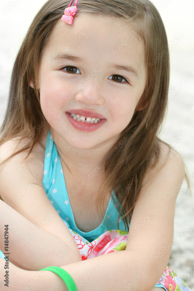 Cute Little Toddler Girl Smiling Cute Little Toddler Girl Smiling
