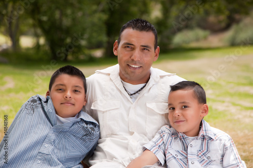 Sons with their Father in the Park © Andy Dean