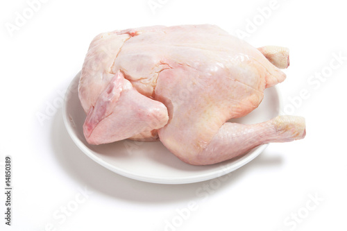 Raw Chicken on Plate