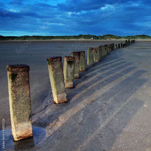 The posts at Berrow Sands photo