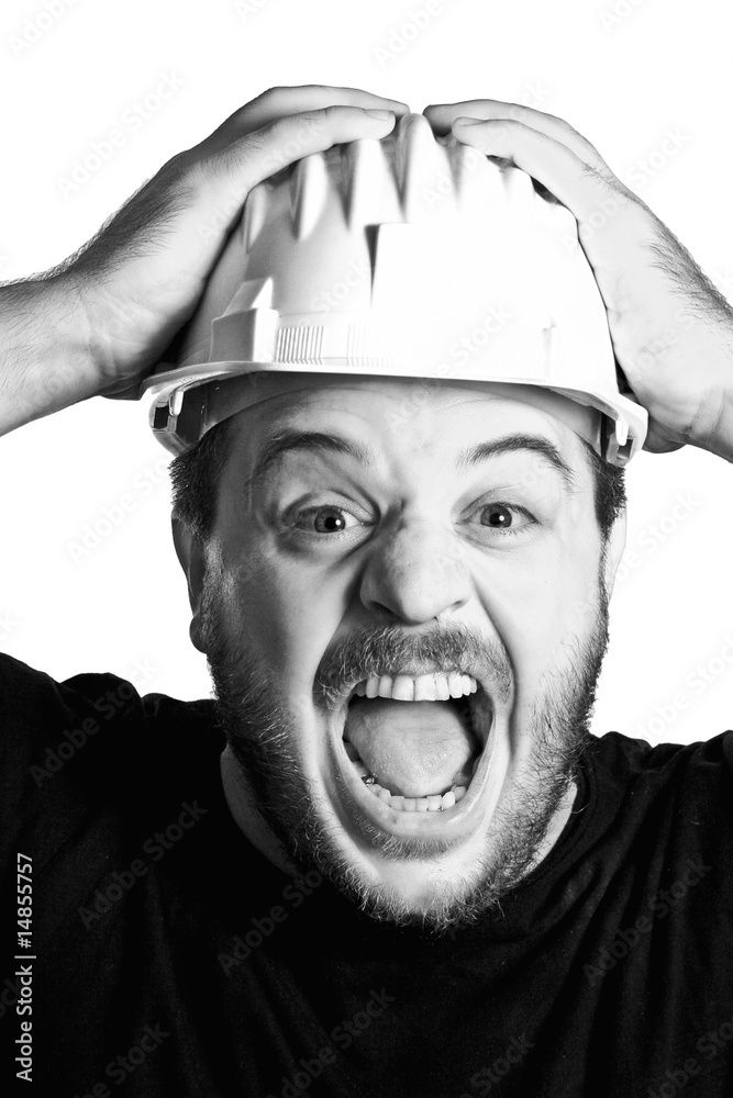 black and white manual worker black and white manual worker
