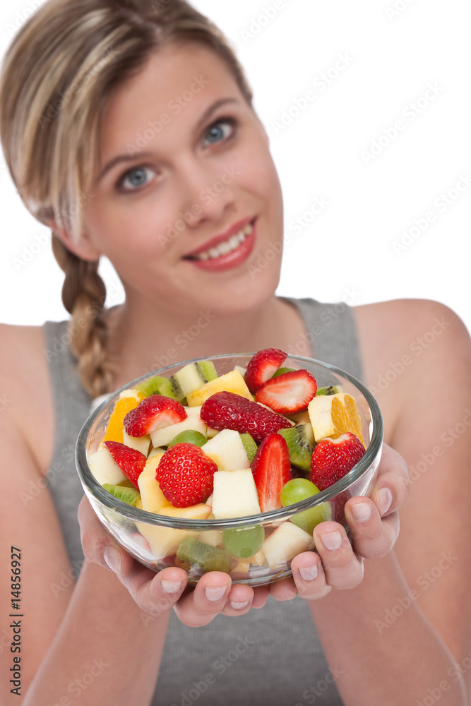 Healthy lifestyle series - Bowl of fruit salad Healthy lifestyle series - Bowl of fruit salad