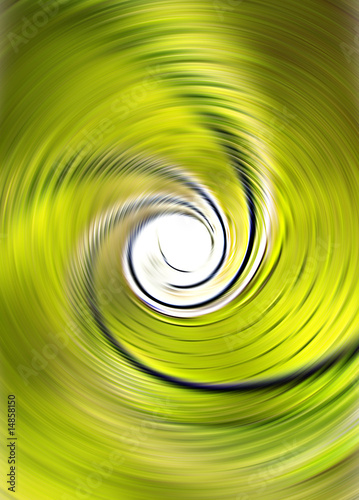 Green spiral background