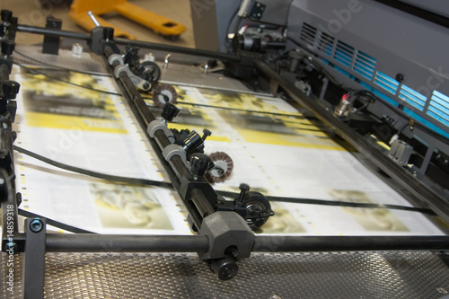 newspapers at offset printed machine