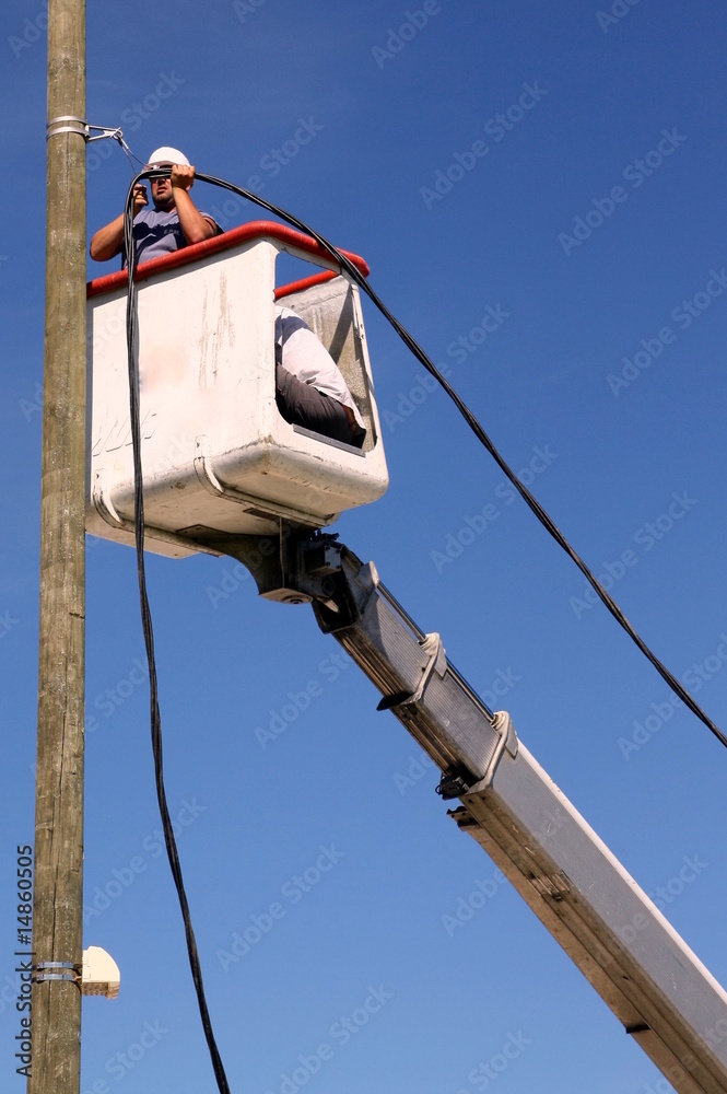 Obraz premium Installation de ligne