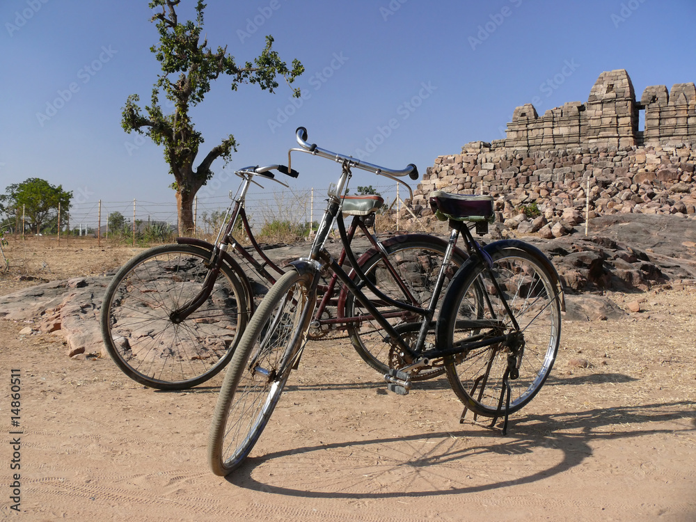 Old bicycles Old bicycles