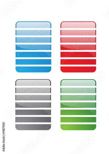 Botonera menu para web