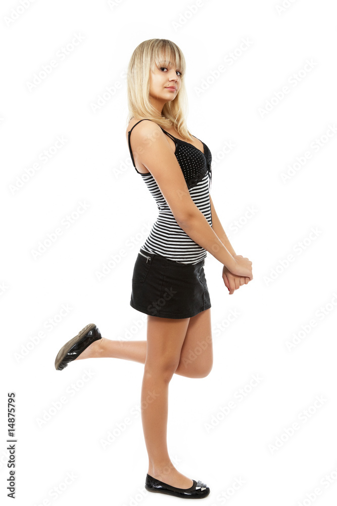 pretty fashion model having fun pretty fashion model having fun